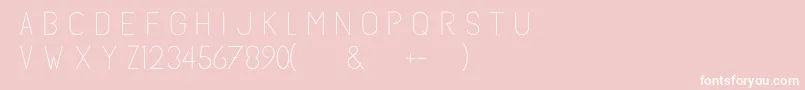 Subtlesanslight Font – White Fonts on Pink Background