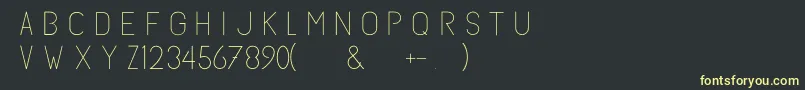 Subtlesanslight Font – Yellow Fonts on Black Background