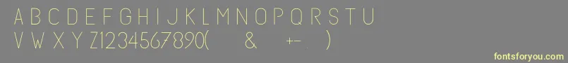Subtlesanslight Font – Yellow Fonts on Gray Background