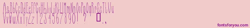 Selfbn-Schriftart – Violette Schriften auf rosa Hintergrund