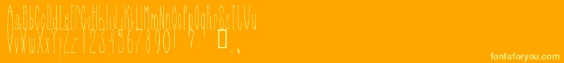 Selfbn Font – Yellow Fonts on Orange Background