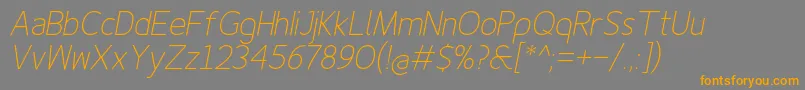 Más sobre la fuente Finenessproextralightitalic fuente Finenessproextralightitalic – Fuentes Naranjas Sobre Fondo Gris