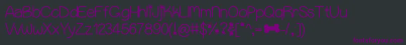 Puppybellies Font – Purple Fonts on Black Background