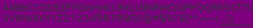 SfflorencesansscrevItalic Font – Black Fonts on Purple Background