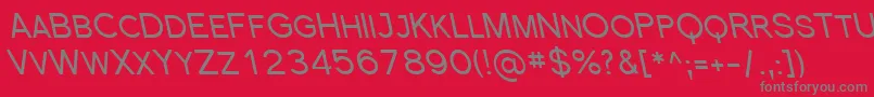 SfflorencesansscrevItalic Font – Gray Fonts on Red Background