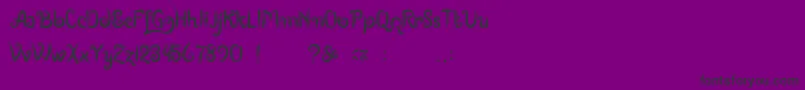 BoutiquesOfMerauke Font – Black Fonts on Purple Background