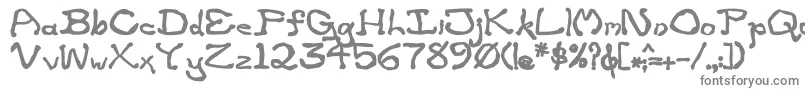 ZippitteyBold-Schriftart – Graue Schriften auf weißem Hintergrund
