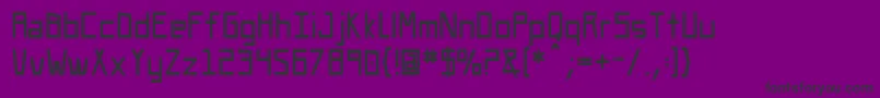 Uasquare Font – Black Fonts on Purple Background
