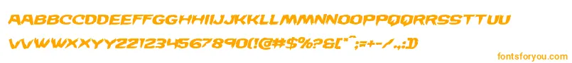 Wickermanexpandital Font – Orange Fonts on White Background