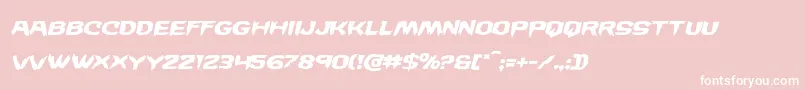 Wickermanexpandital Font – White Fonts on Pink Background