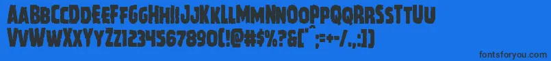 Howlinmadcond Font – Black Fonts on Blue Background