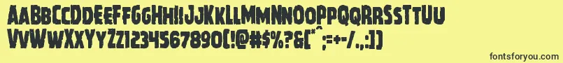 Howlinmadcond Font – Black Fonts on Yellow Background