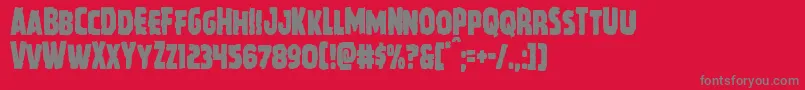 Howlinmadcond Font – Gray Fonts on Red Background