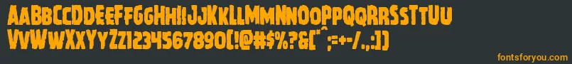 Howlinmadcond Font – Orange Fonts on Black Background