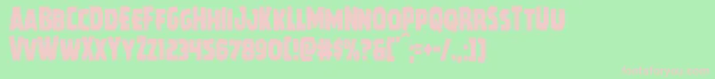 Howlinmadcond Font – Pink Fonts on Green Background