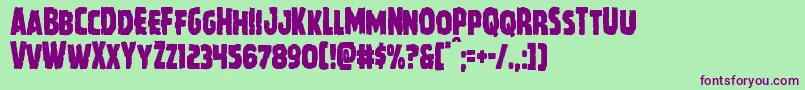 Howlinmadcond Font – Purple Fonts on Green Background