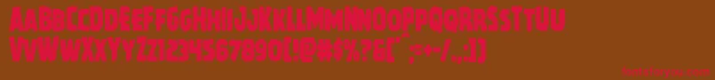 Howlinmadcond Font – Red Fonts on Brown Background