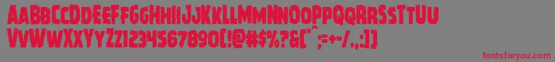 Howlinmadcond Font – Red Fonts on Gray Background