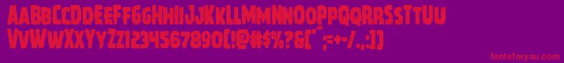 Howlinmadcond Font – Red Fonts on Purple Background