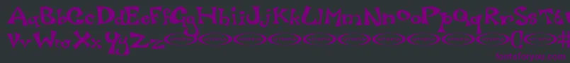 Luxo Font – Purple Fonts on Black Background