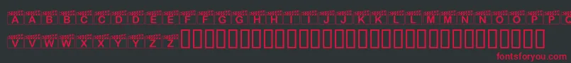 KrAction Font – Red Fonts on Black Background