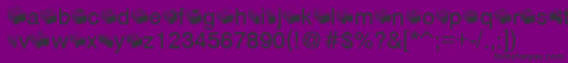 Шрифт Modular – чёрные шрифты на фиолетовом фоне