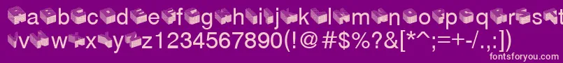 Modular Font – Pink Fonts on Purple Background