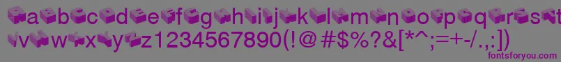 Шрифт Modular – фиолетовые шрифты на сером фоне