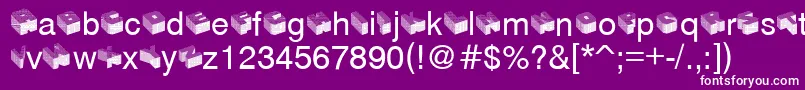 Modular Font – White Fonts on Purple Background