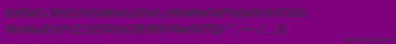 InhumanbbItal Font – Black Fonts on Purple Background