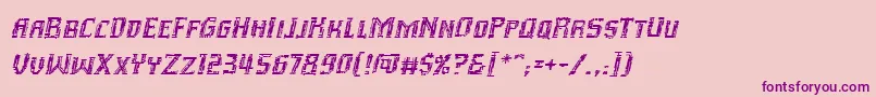 InhumanbbItal Font – Purple Fonts on Pink Background