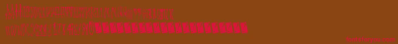Animalcracker Font – Red Fonts on Brown Background