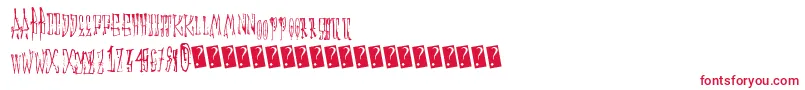 Animalcracker Font – Red Fonts on White Background