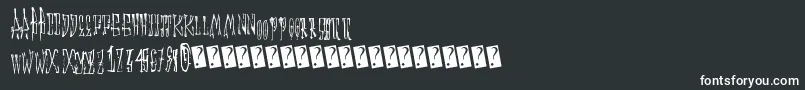 Animalcracker Font – White Fonts on Black Background
