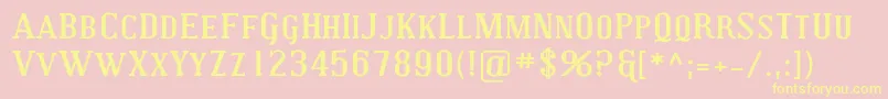 More about CovingtonScExpBold Font CovingtonScExpBold Font – Yellow Fonts on Pink Background