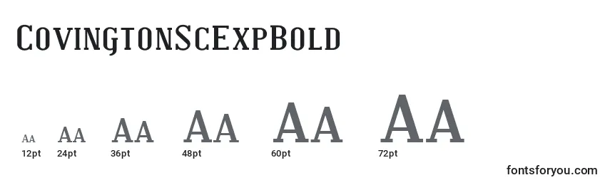 CovingtonScExpBold Font Sizes