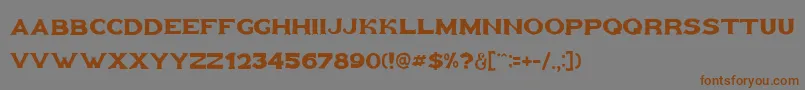 Goldfather Font – Brown Fonts on Gray Background