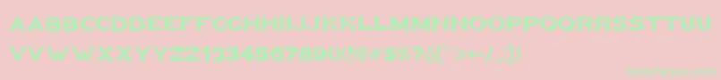 Goldfather Font – Green Fonts on Pink Background