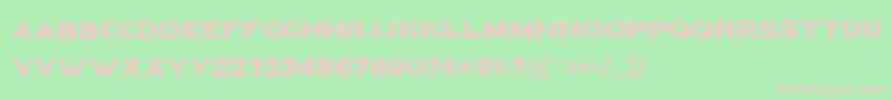 Goldfather Font – Pink Fonts on Green Background