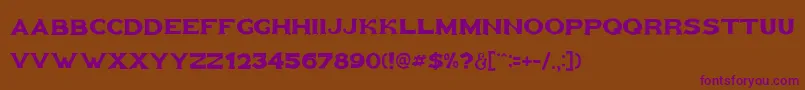 Goldfather Font – Purple Fonts on Brown Background