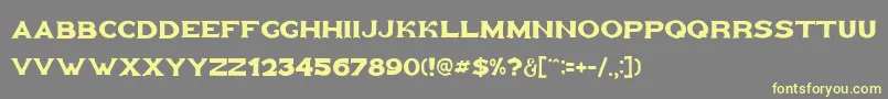 Goldfather Font – Yellow Fonts on Gray Background