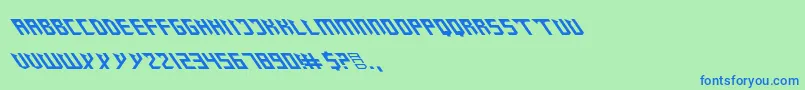 ZanySharp Font – Blue Fonts on Green Background