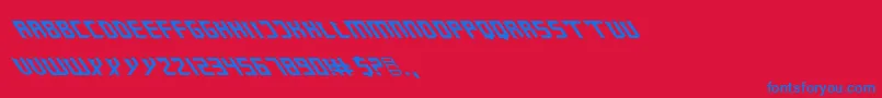 ZanySharp Font – Blue Fonts on Red Background