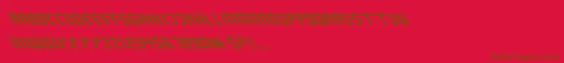 ZanySharp Font – Brown Fonts on Red Background