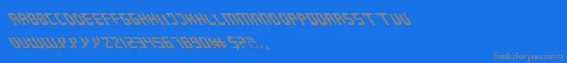 ZanySharp Font – Gray Fonts on Blue Background