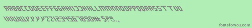 ZanySharp-Schriftart – Graue Schriften auf grünem Hintergrund