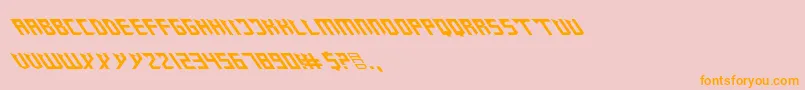 ZanySharp Font – Orange Fonts on Pink Background