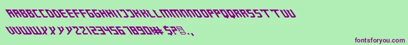 ZanySharp Font – Purple Fonts on Green Background