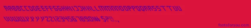 ZanySharp Font – Purple Fonts on Red Background