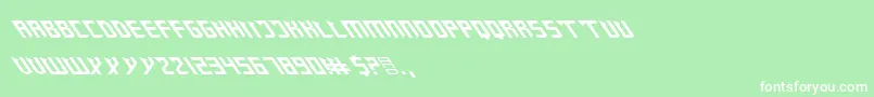 ZanySharp Font – White Fonts on Green Background